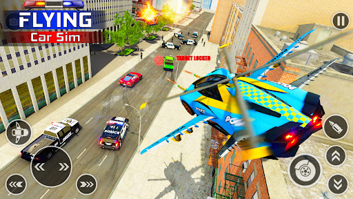 Futuristic Flying Car Drive 3D ekran görüntüsü