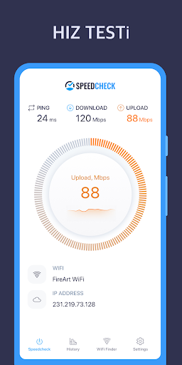 SPEEDCHECK Hız Testi SpeedTest ekran görüntüsü