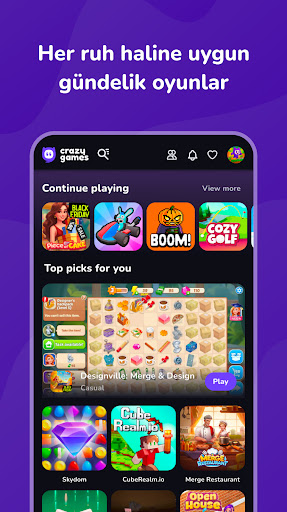 CrazyGames: 2500+ Oyun ekran görüntüsü