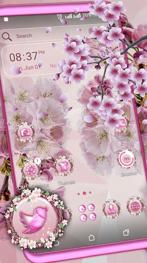 Pink Cherry Blossom Theme ekran görüntüsü