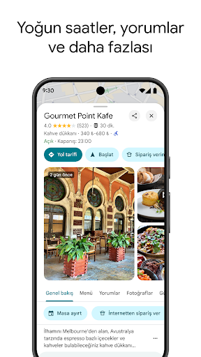 Google Haritalar ekran görüntüsü