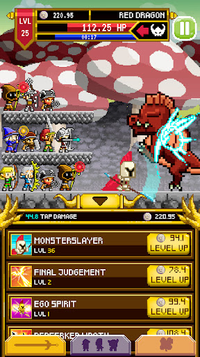 Clicker Knights Vs dragons ekran görüntüsü