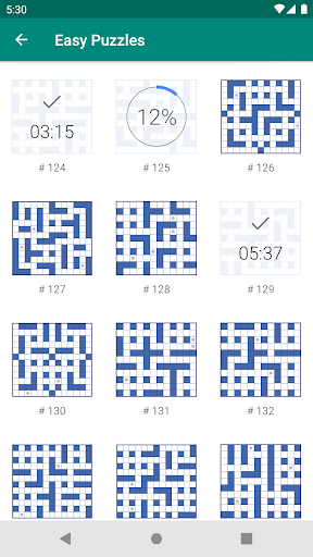 Fill-In Crosswords ekran görüntüsü