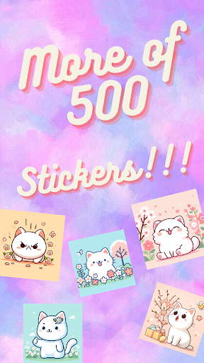Spring Kitty Stickers ekran görüntüsü