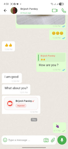 ACIL Beam Chat ekran görüntüsü