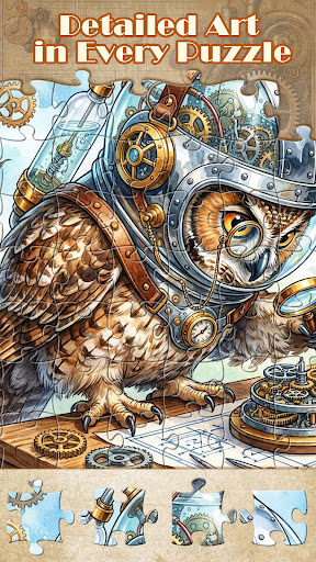 Steampunk Jigsaw Puzzle Games ekran görüntüsü