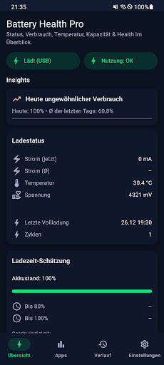 BatteryHealth  Battery & Akku ekran görüntüsü