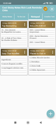 Cool Sticky Notes Rich Notepad ekran görüntüsü