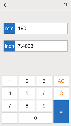 inch mm converter pro ekran görüntüsü