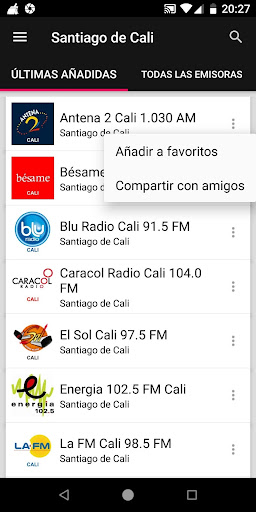 Cali Radio Stations ekran görüntüsü
