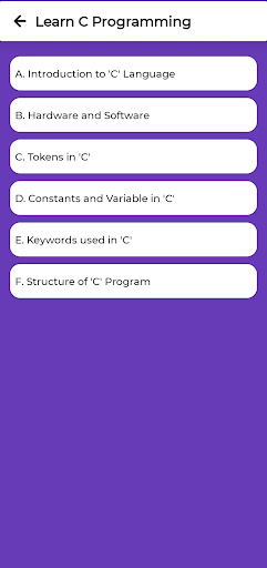 C Programming App ekran görüntüsü