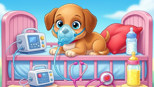 Puppy Pets Vet Dog Caring Game ekran görüntüsü
