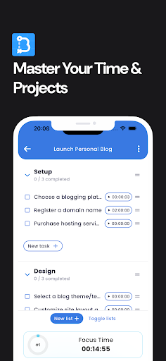 Blueprint: To Do List Pomodoro ekran görüntüsü