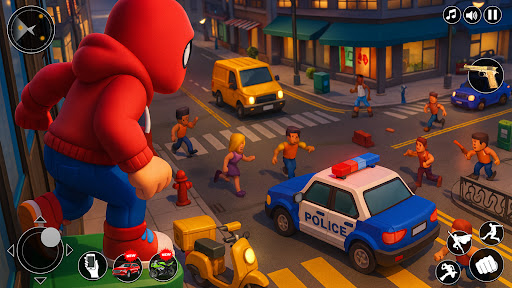 Superhero Rope Hero Spider 3d ekran görüntüsü