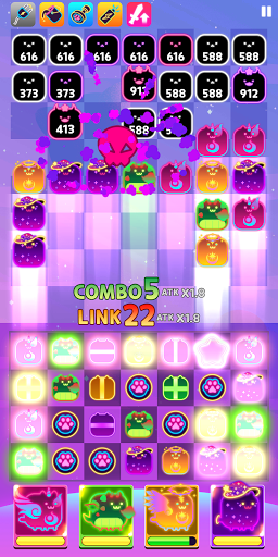 Cats Link - Puzzle Defense ekran görüntüsü