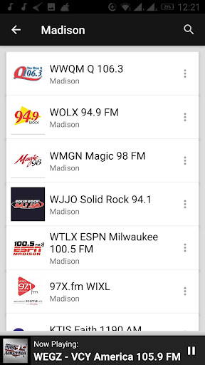 Wisconsin Radio Stations - USA ekran görüntüsü