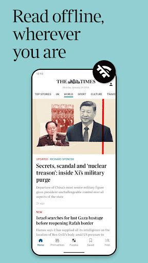 The Times: UK & World News ekran görüntüsü