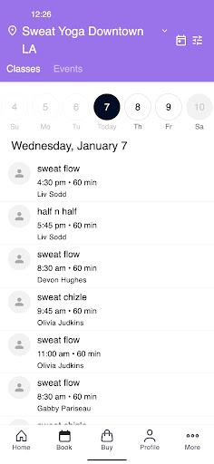 Sweat Yoga ekran görüntüsü