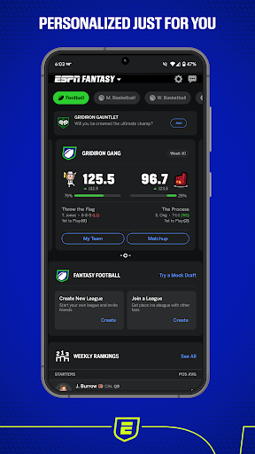 ESPN Fantasy Sports ekran görüntüsü