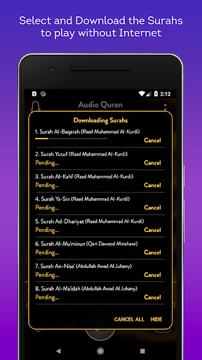 Audio Quran Mp3 Offline/Online ekran görüntüsü