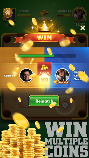 Carrom Super: Disc Game ekran görüntüsü
