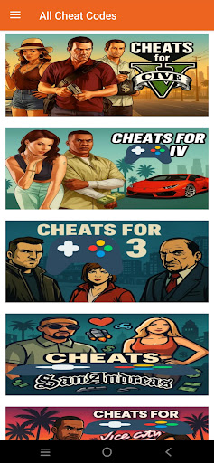 Cheats for all gta ekran görüntüsü