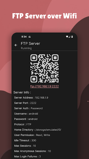 WiFi FTP Server: File Transfer ekran görüntüsü