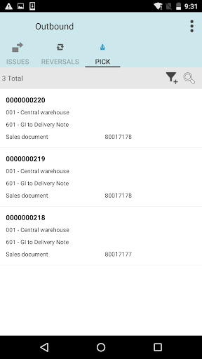 SAP Inventory Manager ekran görüntüsü