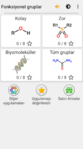 Fonksiyonel gruplar Kimya test ekran görüntüsü