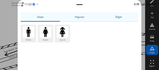 Kaza Kroki ve Tespit Tutanağı ekran görüntüsü