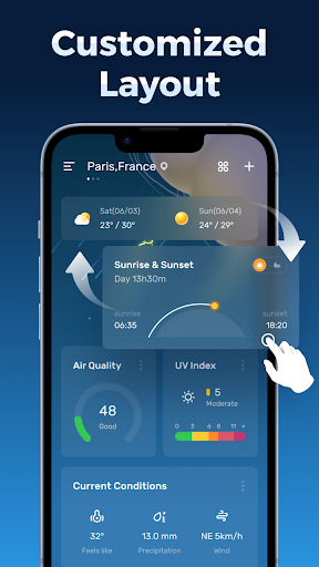 Canlı Hava Tahmini - Widget ekran görüntüsü