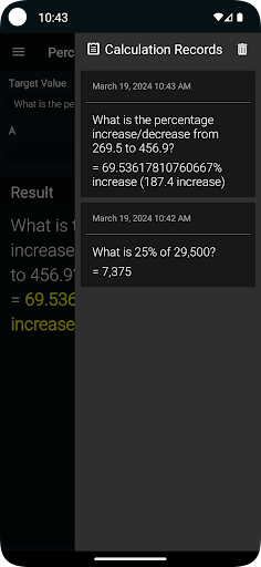 Percent Calculator ekran görüntüsü