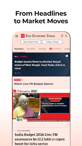 Economic Times : Business News ekran görüntüsü