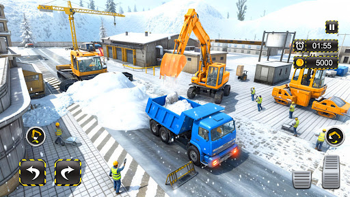 Snow Excavator Crane Simulator ekran görüntüsü