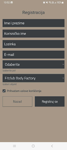 Fitclub Body Factory ekran görüntüsü
