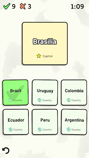 South American Countries Quiz ekran görüntüsü