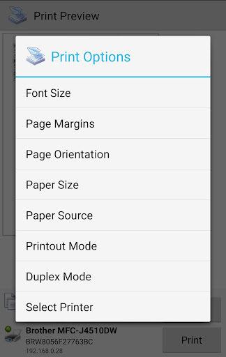 PrinterShare Mobile Print ekran görüntüsü