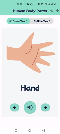 Human Body Part for Kids ekran görüntüsü
