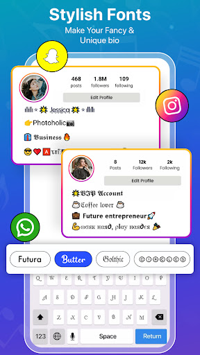 Fontzy klavye : Emoji ekran görüntüsü