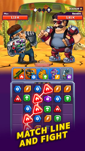 Battle Lines: Puzzle Fighter ekran görüntüsü