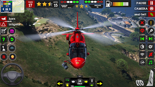 Real Helicopter Flying Games ekran görüntüsü