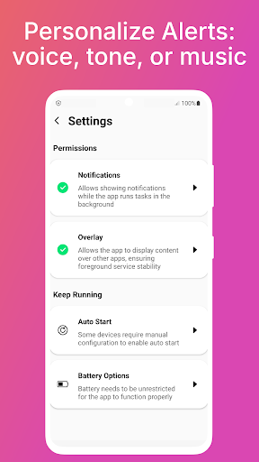 Battery Sound Alerts ekran görüntüsü