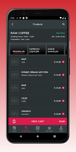 Raw Coffee ekran görüntüsü