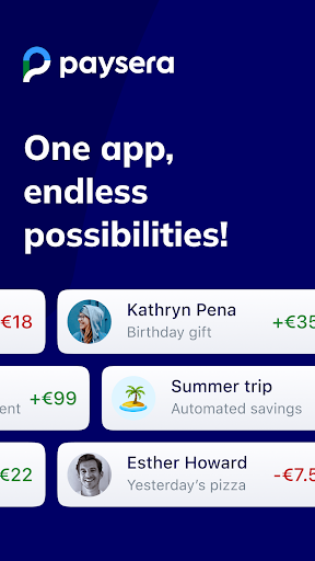 Paysera Super App ekran görüntüsü