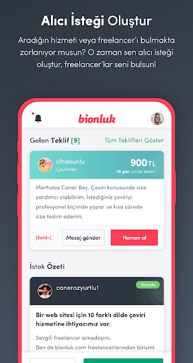 Bionluk - Yetenekli Freelancer ekran görüntüsü