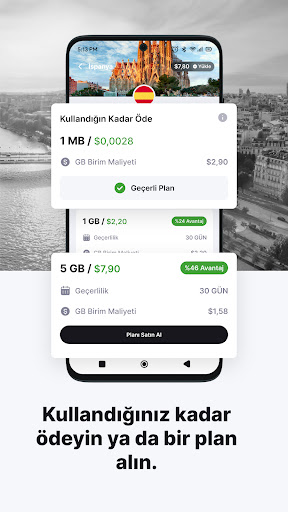 eSIM io: Global İnternet ekran görüntüsü