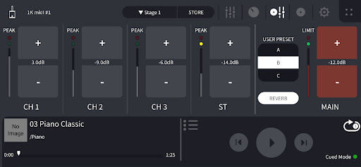 STAGEPAS Controller ekran görüntüsü
