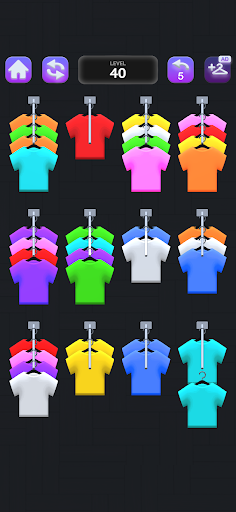 Clothes Sort Puzzle ekran görüntüsü