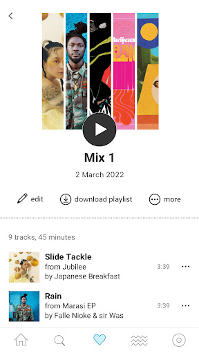 Bandcamp ekran görüntüsü