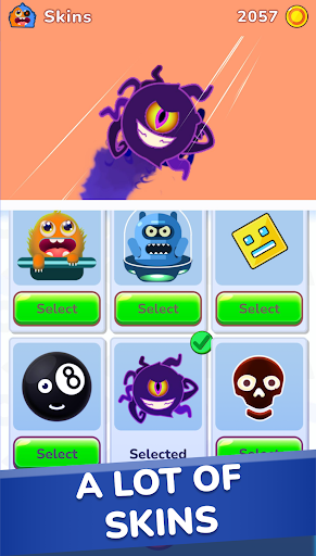 Monster Sky Rush: Runner 2D ekran görüntüsü